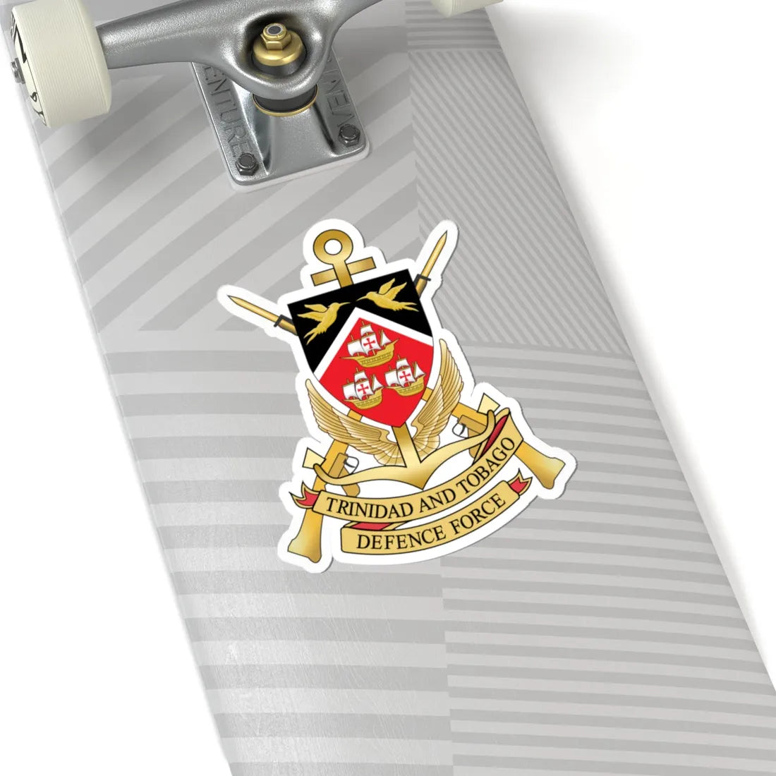 Trinidad and Tobago Defence Force emblem (Trinidad and Tobago) (Coat of Arms) STICKER Vinyl Kiss-Cut Decal - The Sticker Space