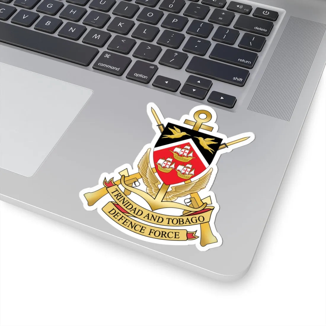 Trinidad and Tobago Defence Force emblem (Trinidad and Tobago) (Coat of Arms) STICKER Vinyl Kiss-Cut Decal - The Sticker Space