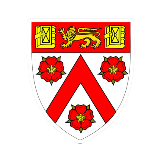 Trinity College Cambridge shield (England) (Coat of Arms) STICKER Vinyl Kiss-Cut Decal 2 Inch White - The Sticker Space