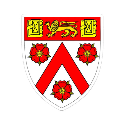 Trinity College Cambridge shield (England) (Coat of Arms) STICKER Vinyl Kiss-Cut Decal 6 Inch White - The Sticker Space