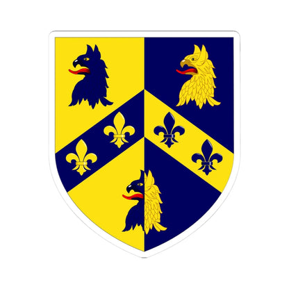 Trinity College Oxford arms (England) (Coat of Arms) STICKER Vinyl Kiss-Cut Decal 3 Inch White - The Sticker Space