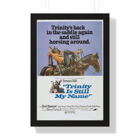 TRINITY IS STILL MY NAME 1971 - Framed Movie Poster-16″ x 24″-The Sticker Space