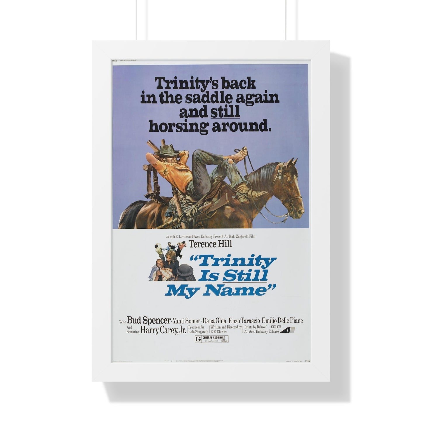 TRINITY IS STILL MY NAME 1971 - Framed Movie Poster-16″ x 24″-The Sticker Space