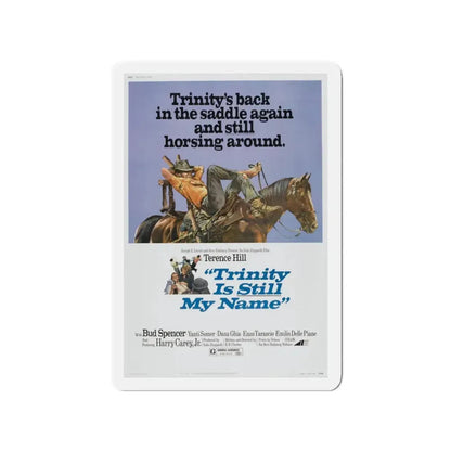 TRINITY IS STILL MY NAME 1971 Movie Poster - Refrigerator Magnet 3 Inch Die-Cut - The Sticker Space