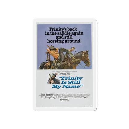 TRINITY IS STILL MY NAME 1971 Movie Poster - Refrigerator Magnet 4 Inch Die-Cut - The Sticker Space