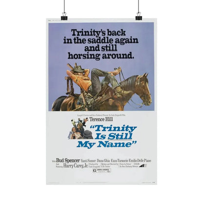 TRINITY IS STILL MY NAME 1971 - Paper Movie Poster 12″ x 18″ Matte - The Sticker Space