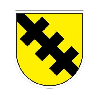 Trins Kreis wappen (Switzerland) (Coat of Arms) STICKER Vinyl Kiss-Cut Decal 3 Inch White - The Sticker Space