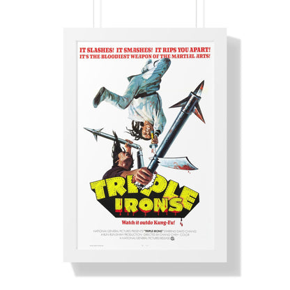 TRIPLE IRONS 1971 - Framed Movie Poster-16″ x 24″-The Sticker Space