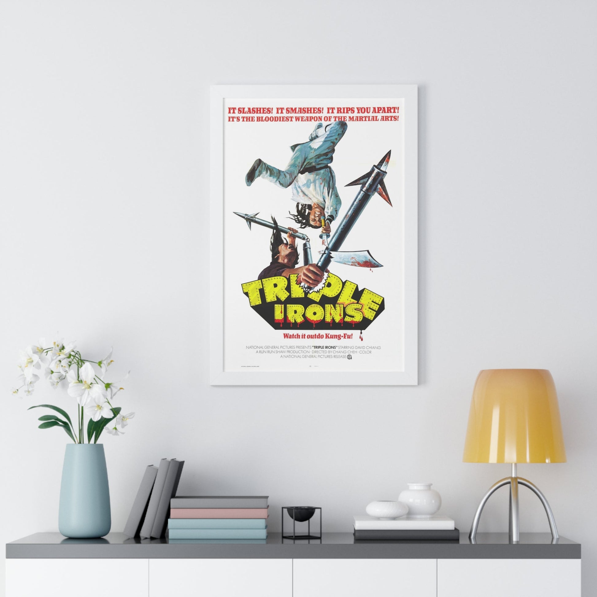 TRIPLE IRONS 1971 - Framed Movie Poster-The Sticker Space