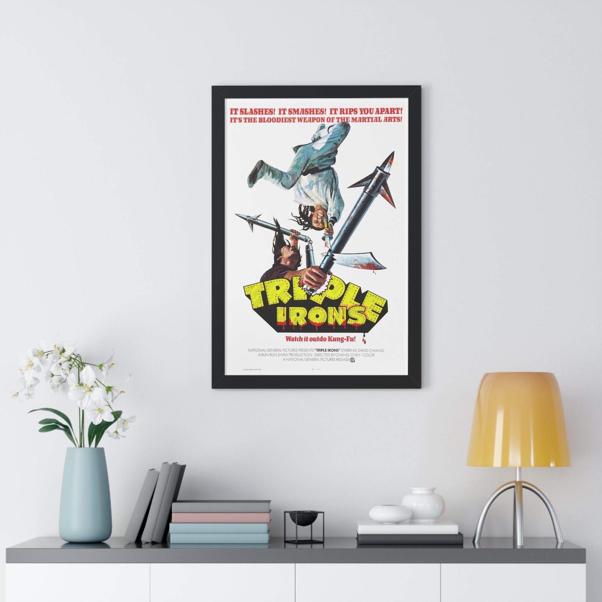 TRIPLE IRONS 1971 - Framed Movie Poster-The Sticker Space