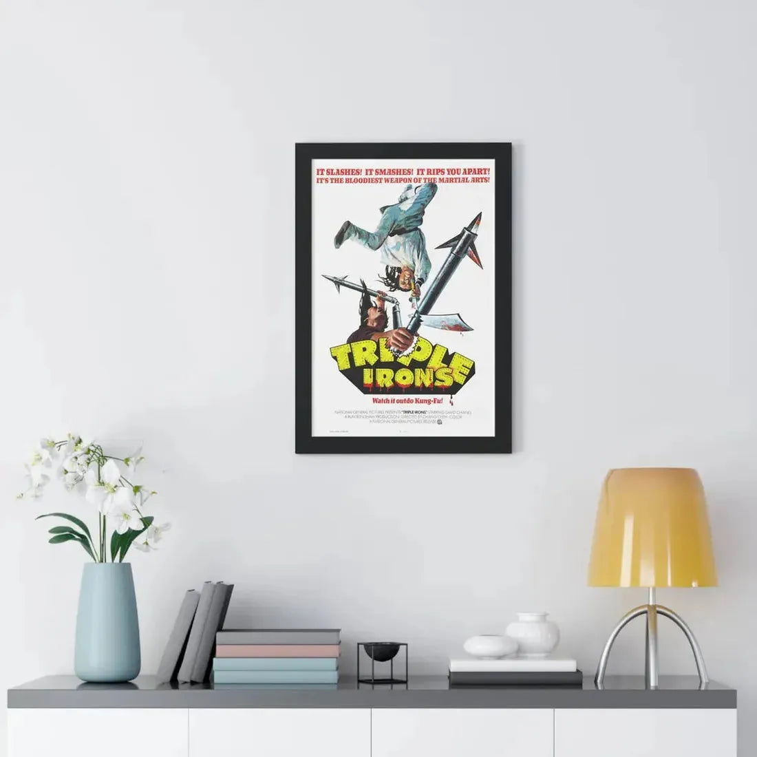TRIPLE IRONS 1971 - Framed Movie Poster - The Sticker Space