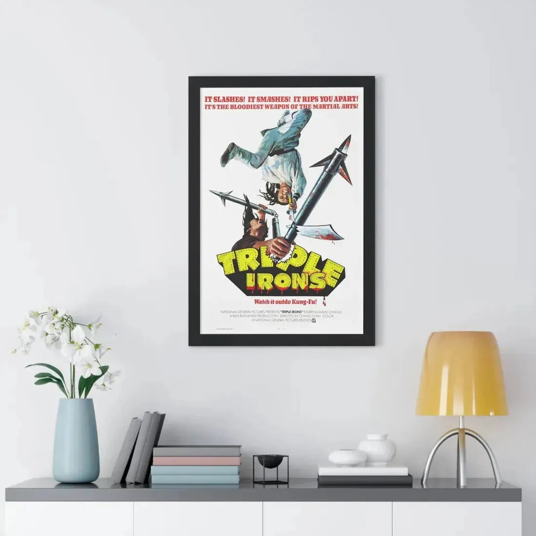 TRIPLE IRONS 1971 - Framed Movie Poster - The Sticker Space