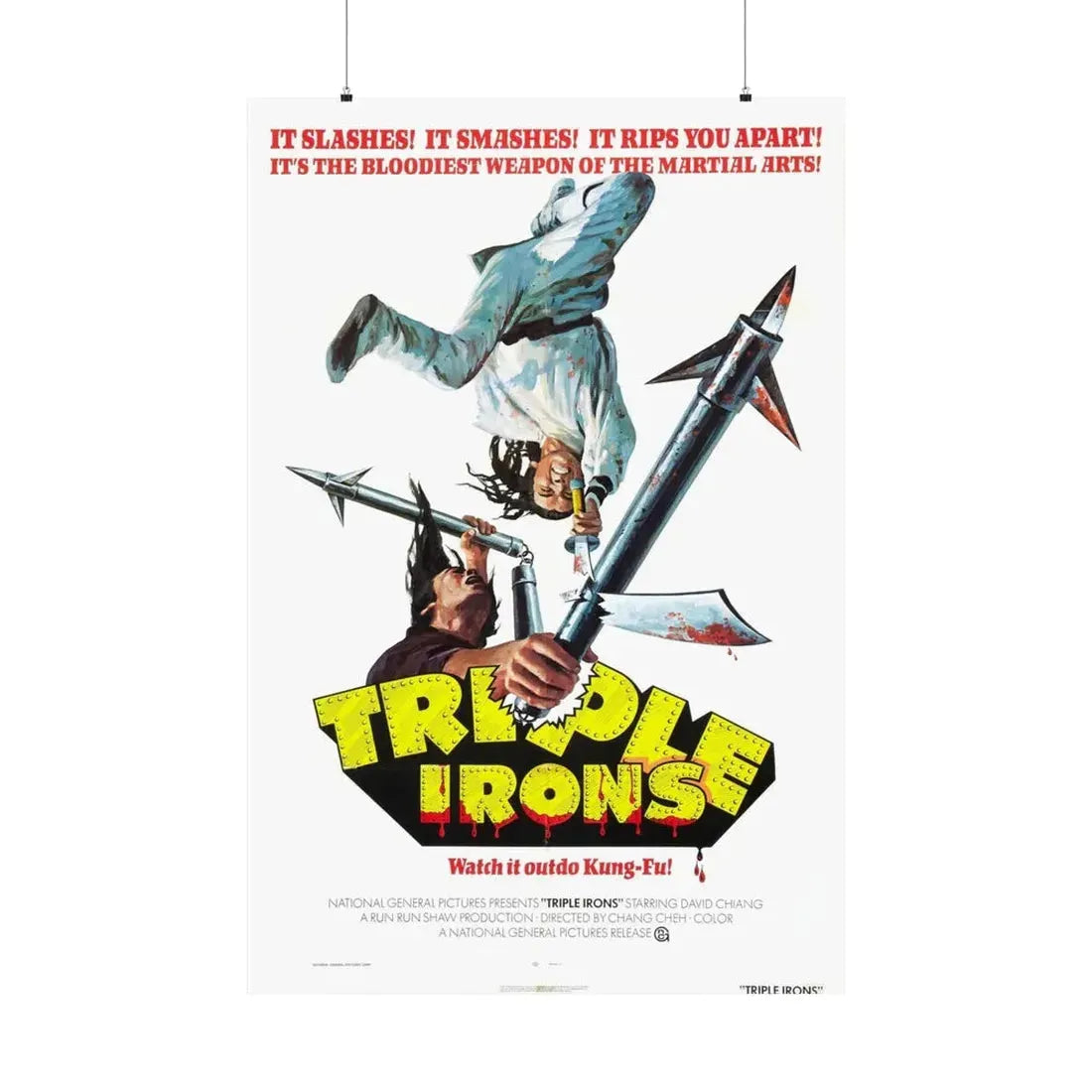 TRIPLE IRONS 1971 - Paper Movie Poster 36" x 54" Matte - The Sticker Space