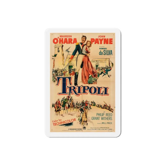 Tripoli 1950 Movie Poster Refrigerator Magnet 2 Inch - The Sticker Space