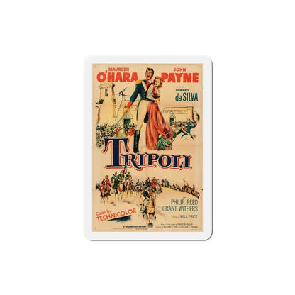 Tripoli 1950 Movie Poster Refrigerator Magnet 3 Inch - The Sticker Space