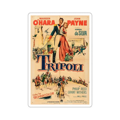 Tripoli 1950 Movie Poster STICKER Vinyl Die-Cut Decal 3 Inch - The Sticker Space