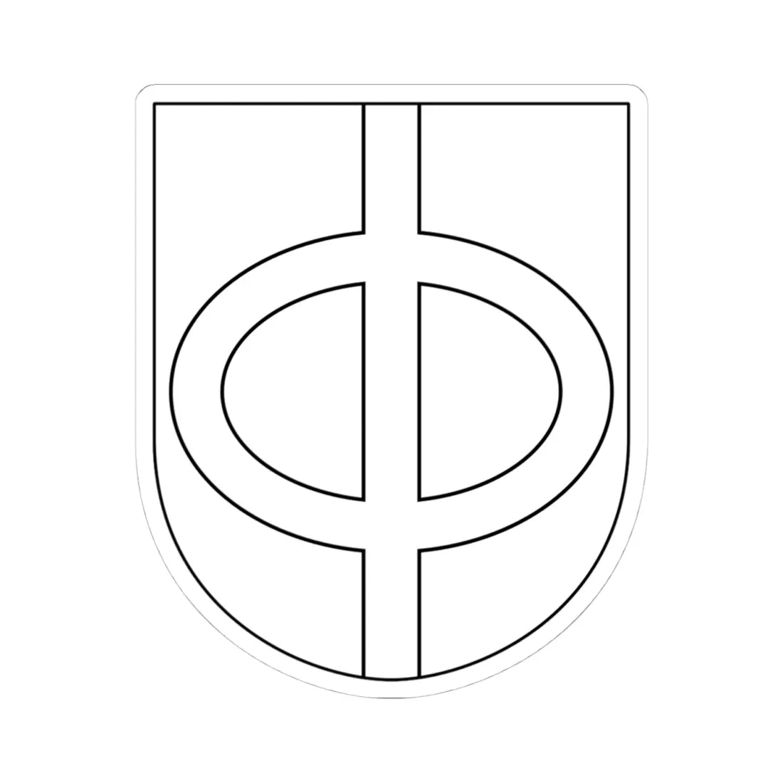 Trönö vapen (Sweden) (Coat of Arms) STICKER Vinyl Kiss-Cut Decal 4 Inch White - The Sticker Space