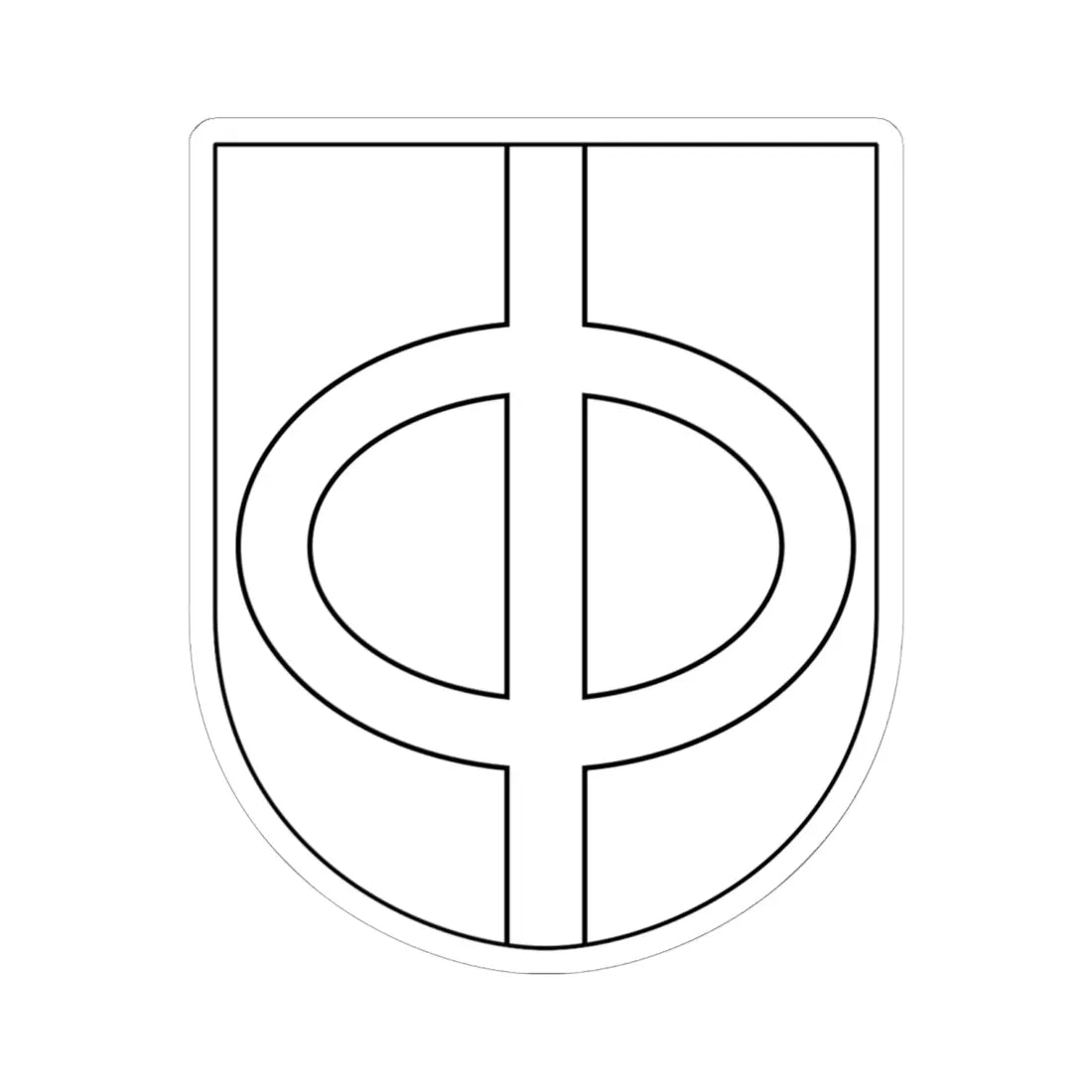 Trönö vapen (Sweden) (Coat of Arms) STICKER Vinyl Kiss-Cut Decal 6 Inch White - The Sticker Space