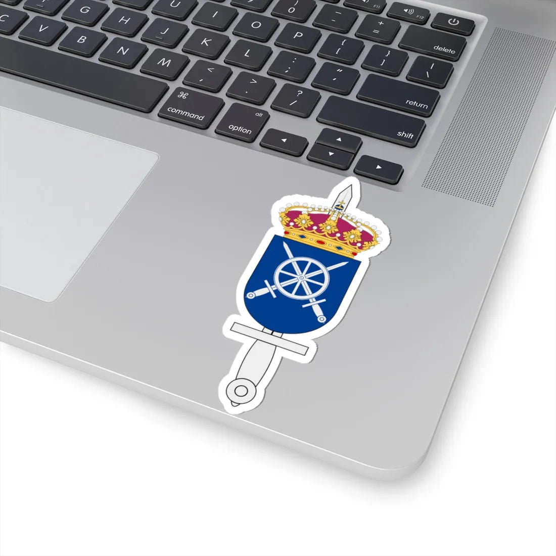 Trängregementet vapen (Sweden) (Coat of Arms) STICKER Vinyl Kiss-Cut Decal - The Sticker Space