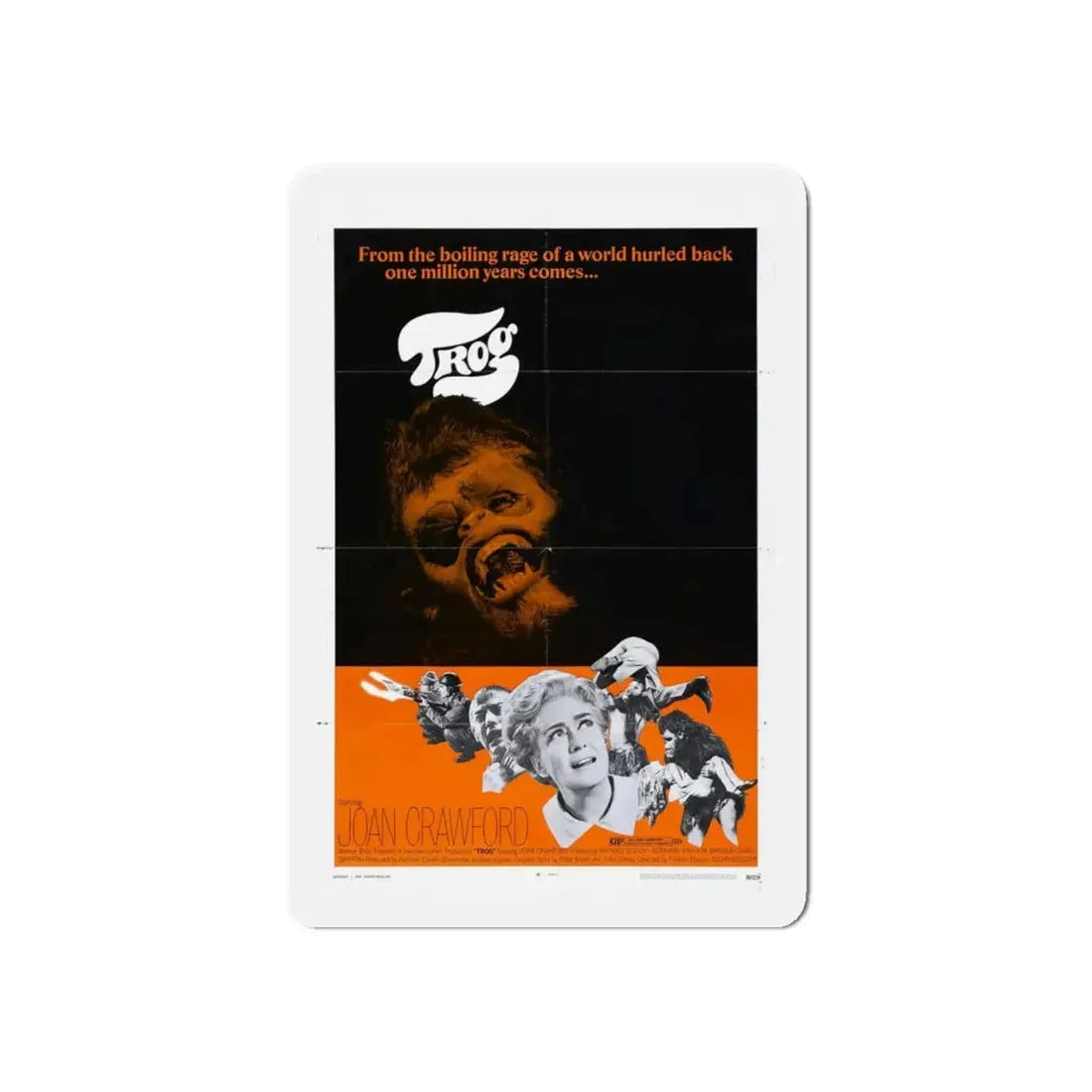 TROG 1970 Movie Poster - Refrigerator Magnet 6 Inch - The Sticker Space
