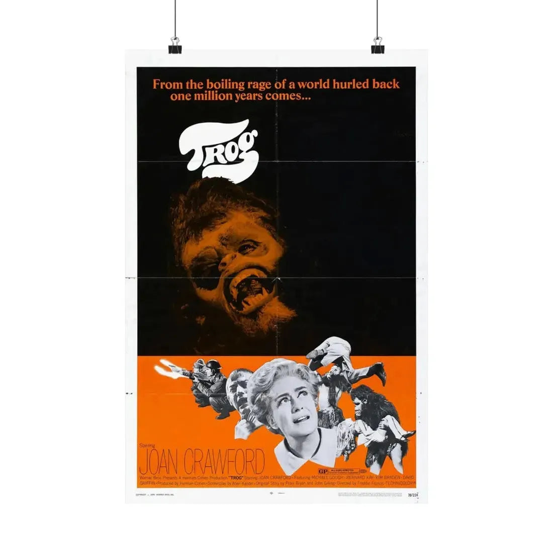 TROG 1970 - Paper Movie Poster 16″ x 24″ Matte - The Sticker Space