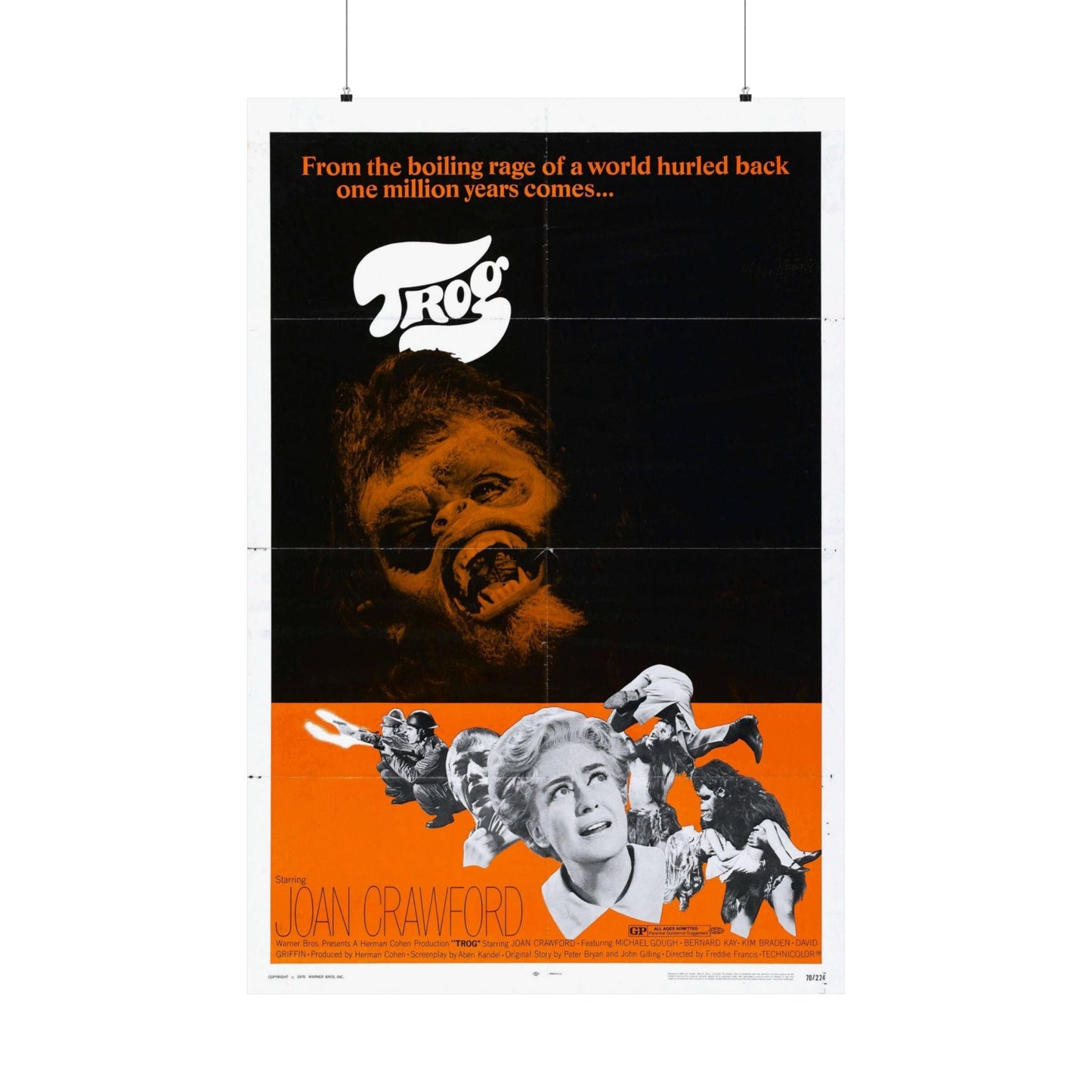 TROG 1970 - Paper Movie Poster-36" x 54"-The Sticker Space