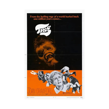 TROG 1970 - Paper Movie Poster - The Sticker Space