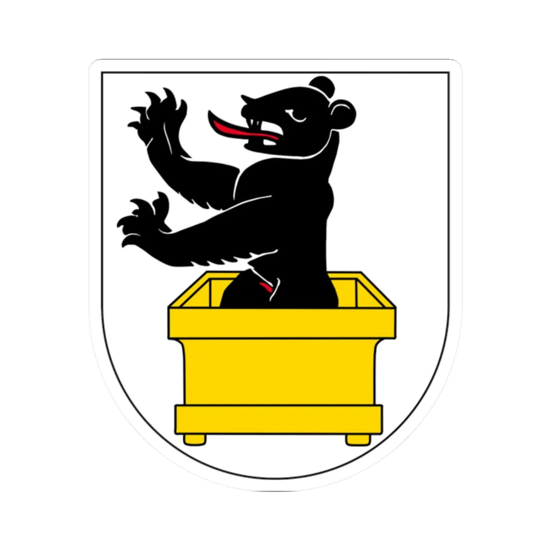 Trogen AR Wappen (Switzerland) (Coat of Arms) STICKER Vinyl Kiss-Cut Decal 2 Inch White - The Sticker Space