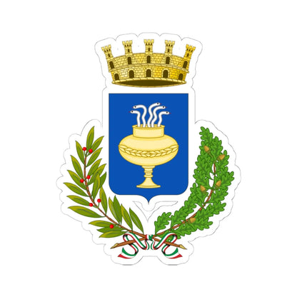 Troia Italia-Stemma (Italy) (Coat of Arms) STICKER Vinyl Kiss-Cut Decal 6 Inch White - The Sticker Space