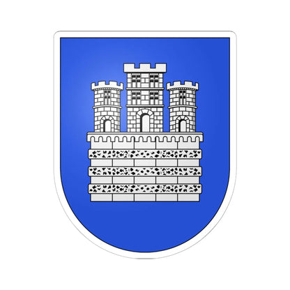 Troinex-coat of arms (Switzerland) (Coat of Arms) STICKER Vinyl Kiss-Cut Decal 6 Inch White - The Sticker Space