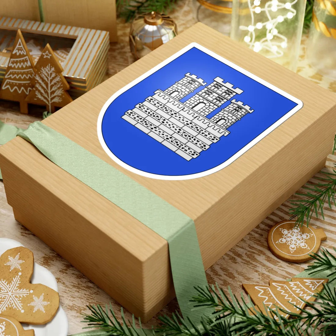 Troinex-coat of arms (Switzerland) (Coat of Arms) STICKER Vinyl Kiss-Cut Decal - The Sticker Space