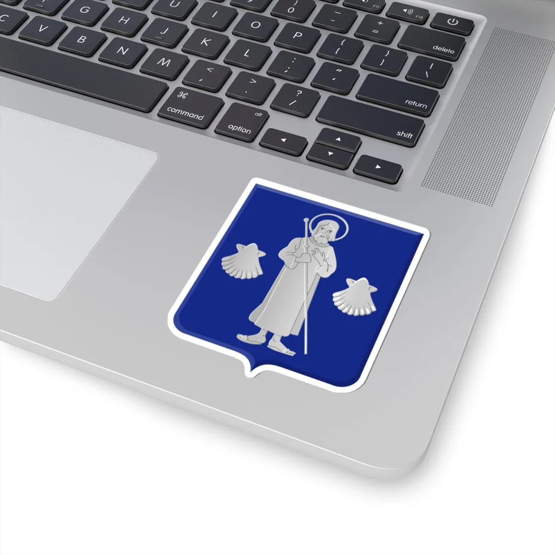 Troisponts wapen (Belgium) (Coat of Arms) STICKER Vinyl Kiss-Cut Decal - The Sticker Space