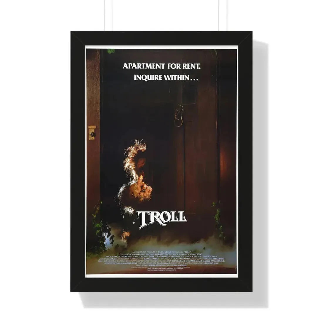 TROLL 1986 - Framed Movie Poster 16″ x 24″ Black - The Sticker Space