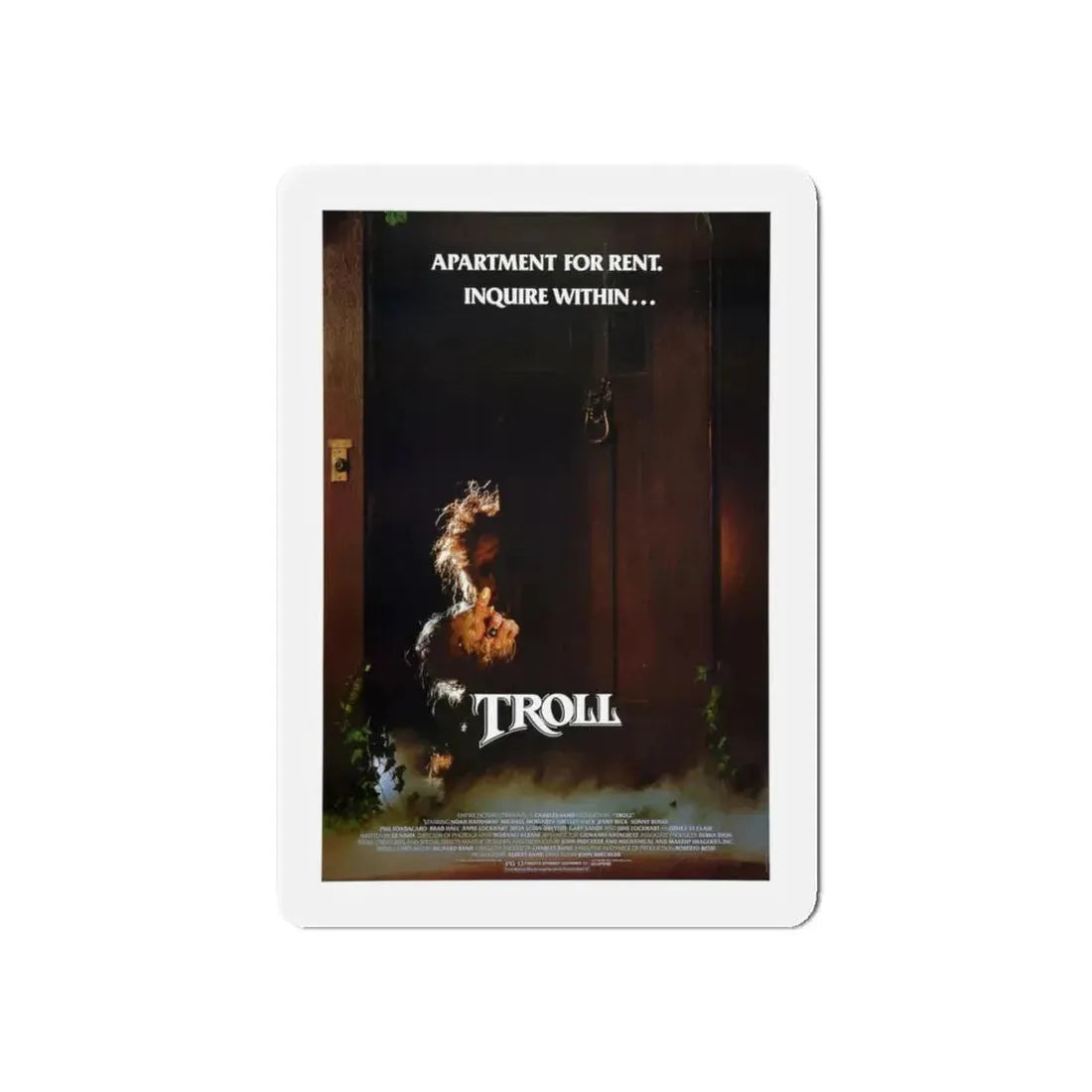 TROLL 1986 Movie Poster - Refrigerator Magnet 6 Inch Die-Cut - The Sticker Space
