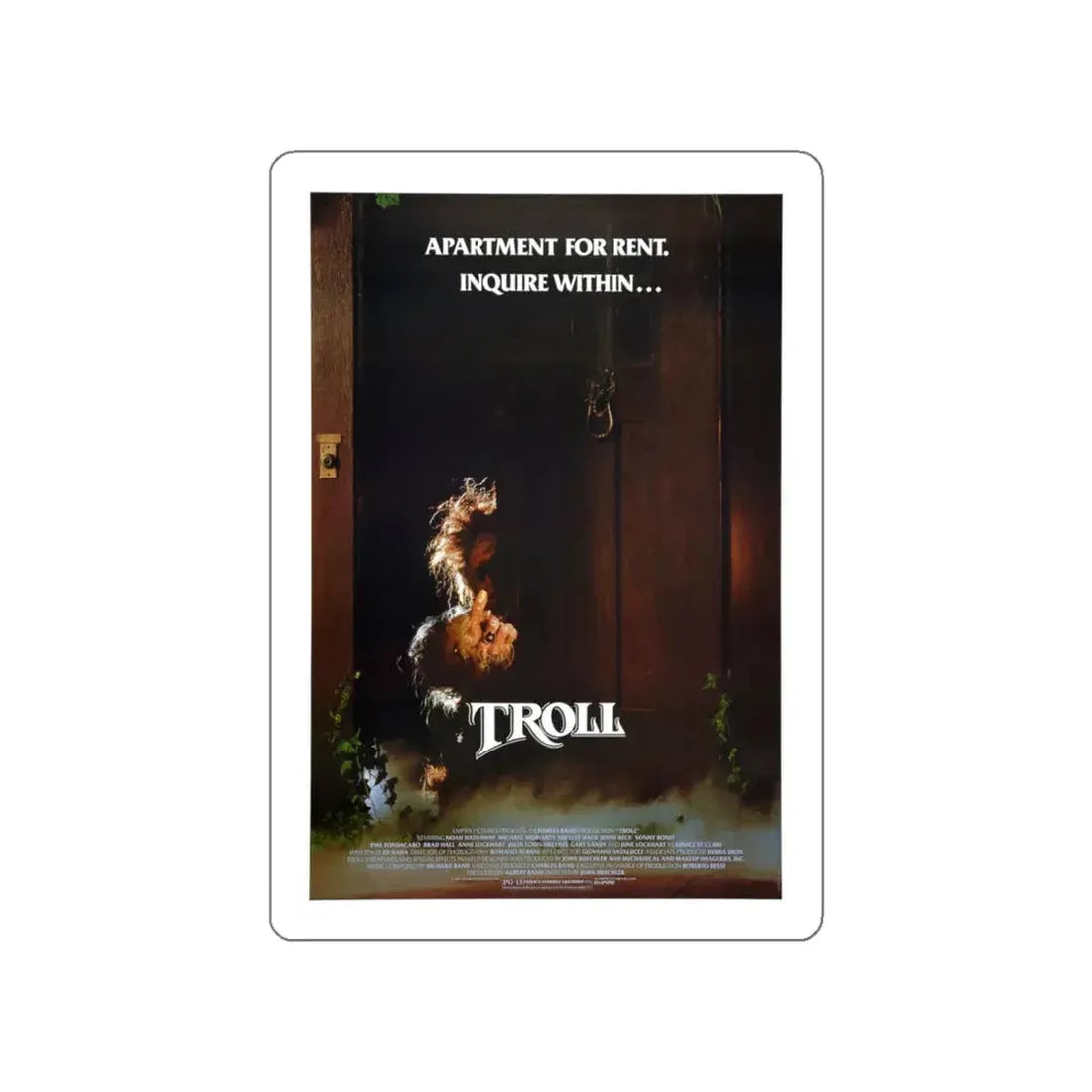 TROLL 1986 Movie Poster STICKER Vinyl Die-Cut Decal 6 Inch - The Sticker Space
