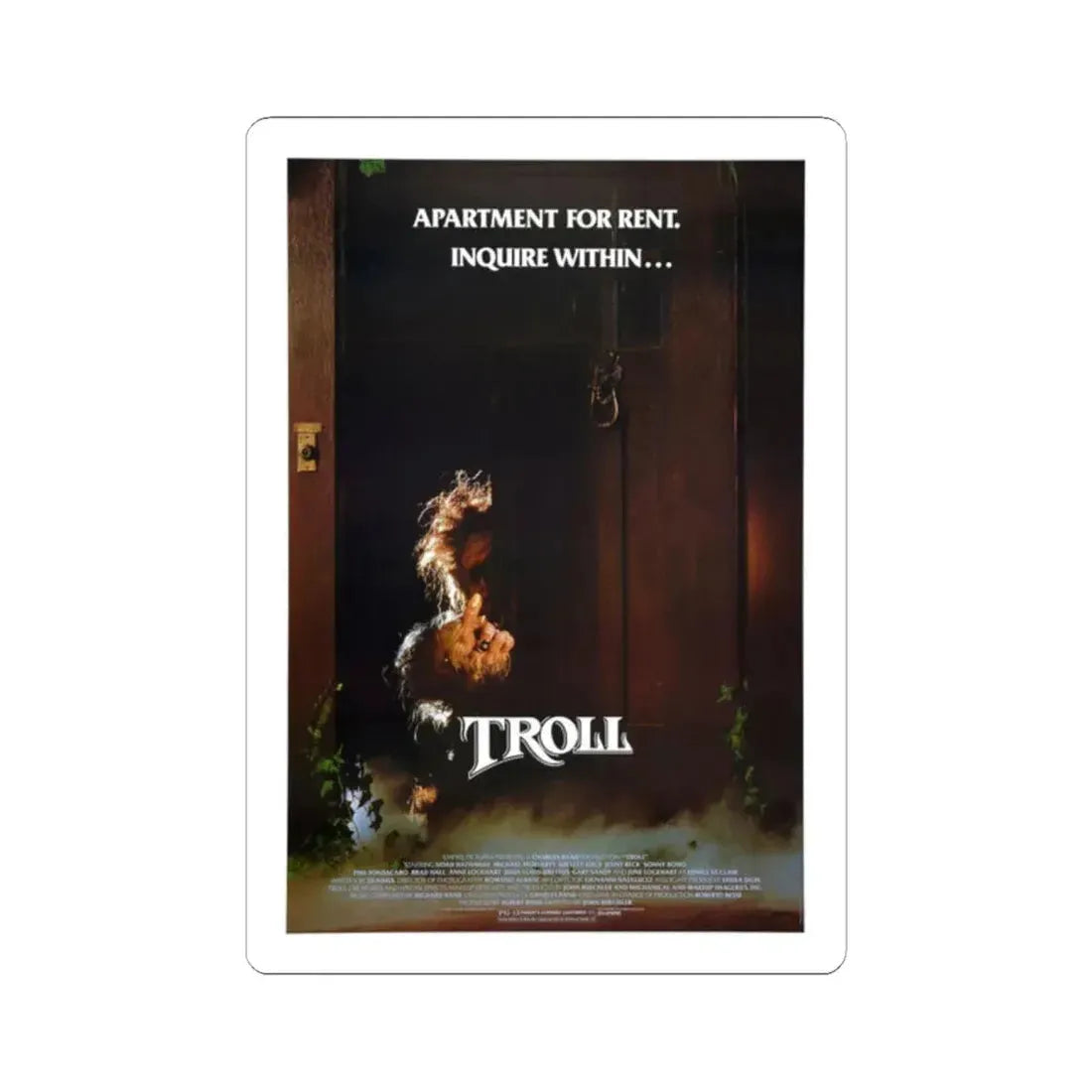 TROLL 1986 Movie Poster - STICKER Vinyl Kiss-Cut Decal 2 Inch White - The Sticker Space