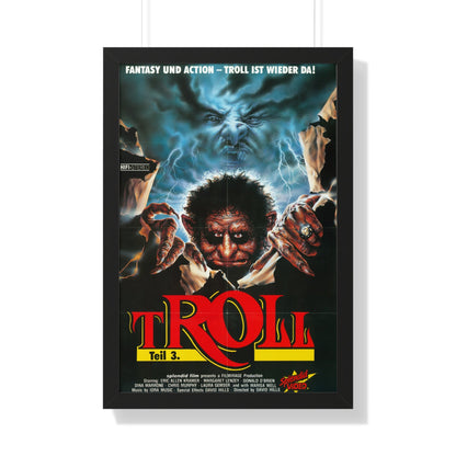 TROLL 3 (QUEST FOR THE MIGHTY SWORD) 1990 - Framed Movie Poster-20" x 30"-The Sticker Space