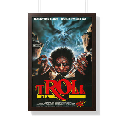 TROLL 3 (QUEST FOR THE MIGHTY SWORD) 1990 - Framed Movie Poster-20" x 30"-The Sticker Space