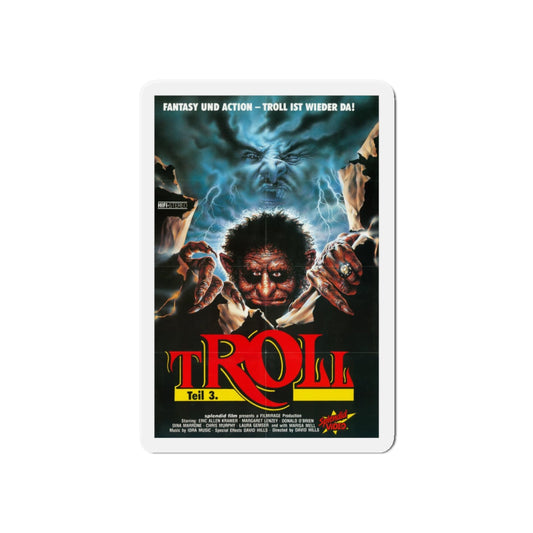 TROLL 3 (QUEST FOR THE MIGHTY SWORD) 1990 Movie Poster - Refrigerator Magnet-6 × 6"-Die-Cut-The Sticker Space