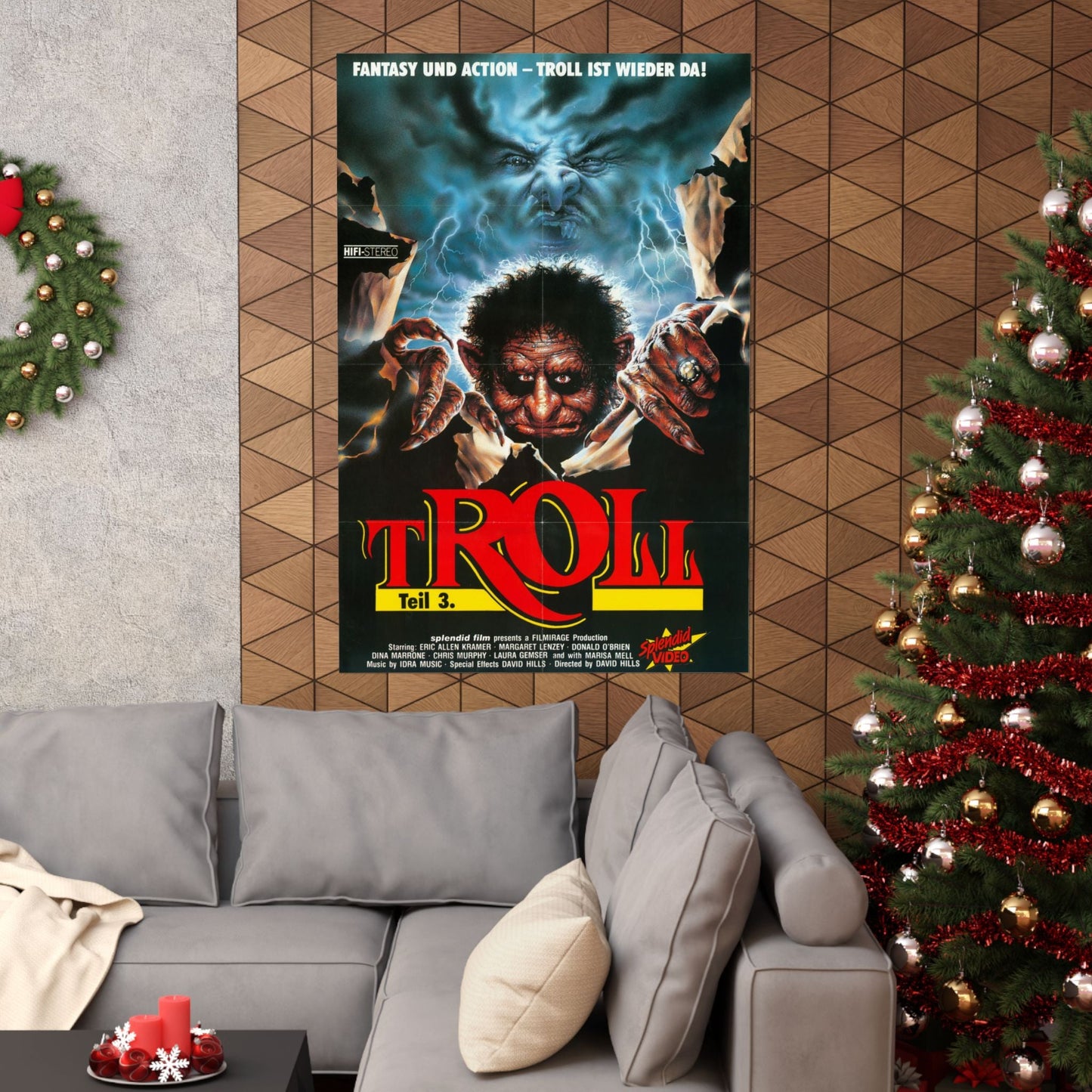 TROLL 3 (QUEST FOR THE MIGHTY SWORD) 1990 - Paper Movie Poster-The Sticker Space