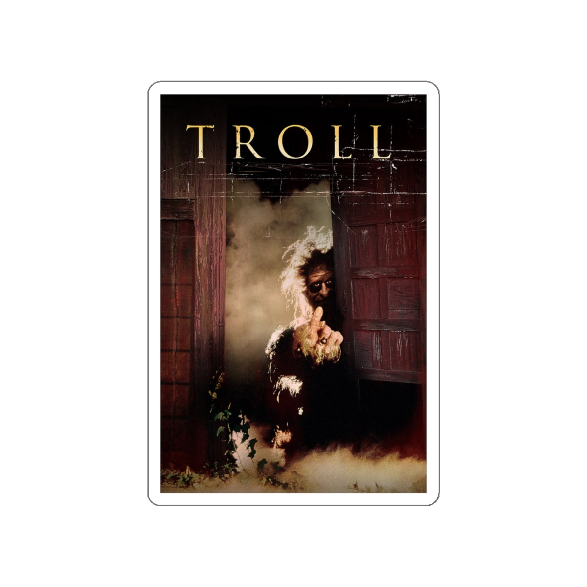 TROLL (TEASER) 1986 Movie Poster STICKER Vinyl Die-Cut Decal-White-The Sticker Space