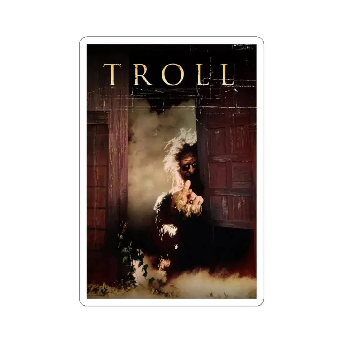 TROLL (TEASER) 1986 Movie Poster - STICKER Vinyl Kiss-Cut Decal 3 Inch White - The Sticker Space