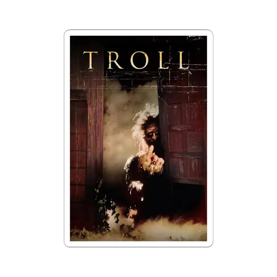 TROLL (TEASER) 1986 Movie Poster - STICKER Vinyl Kiss-Cut Decal 6 Inch White - The Sticker Space