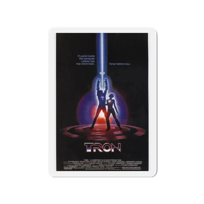 TRON 1982 Movie Poster - Refrigerator Magnet 2 Inch Die-Cut - The Sticker Space