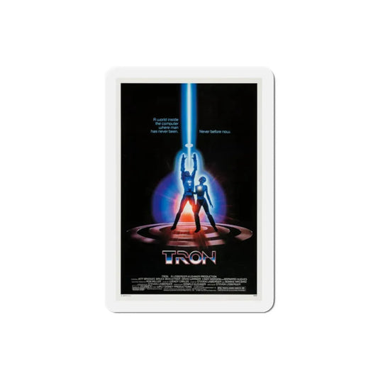 Tron 1982 Movie Poster Refrigerator Magnet 2 Inch - The Sticker Space