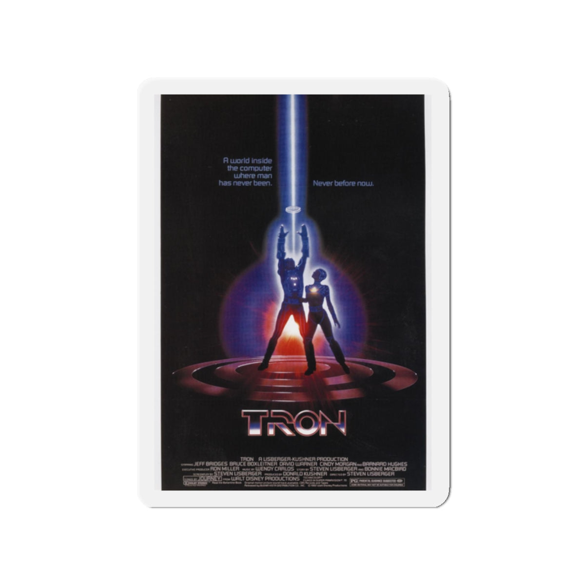 TRON 1982 Movie Poster - Refrigerator Magnet