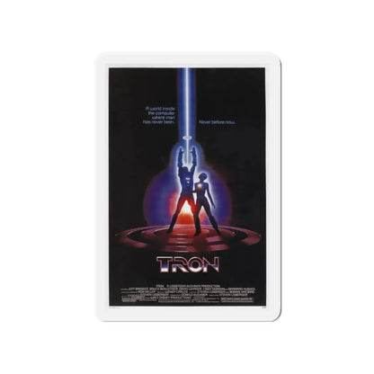 TRON 1982 Movie Poster - Refrigerator Magnet 4 Inch Die-Cut - The Sticker Space