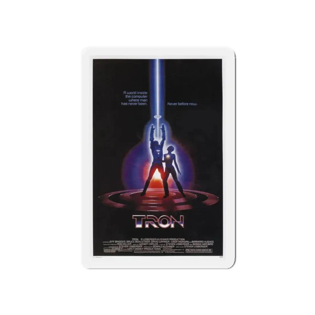 TRON 1982 Movie Poster - Refrigerator Magnet 5 Inch Die-Cut - The Sticker Space