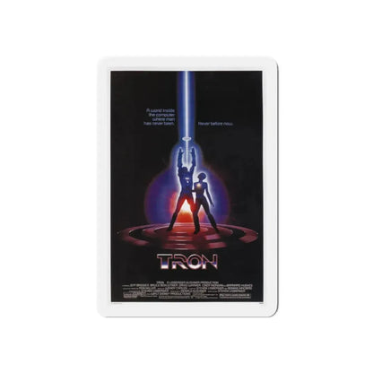 TRON 1982 Movie Poster - Refrigerator Magnet 6 Inch Die-Cut - The Sticker Space