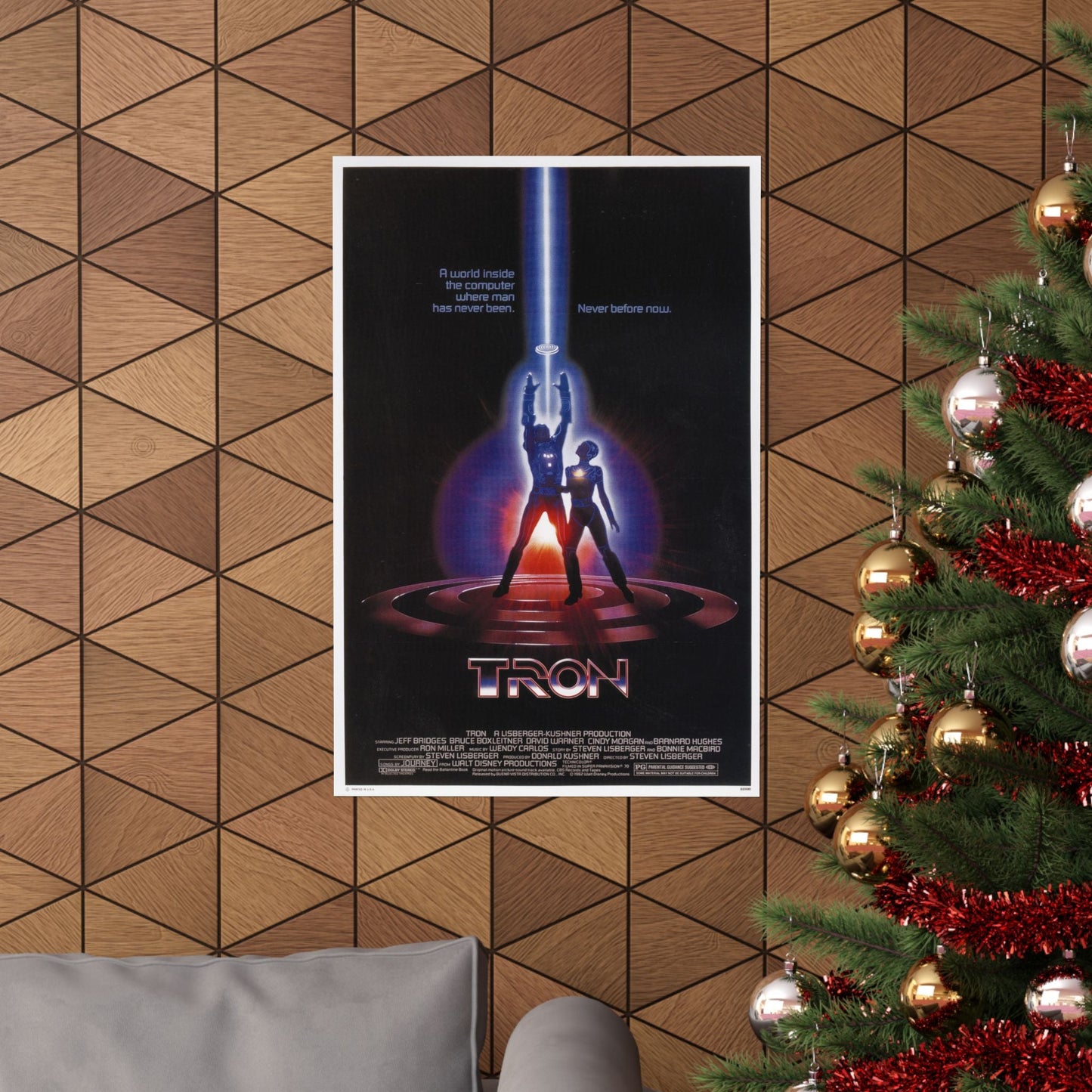 TRON 1982 - Paper Movie Poster-The Sticker Space